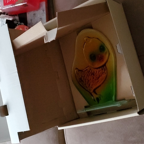 Lenox Fused Glass Chick Art (NWT) - Picture 5 of 9